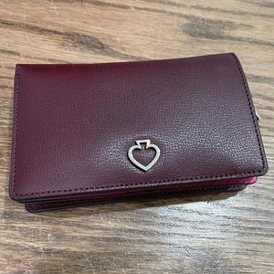 Kate Spade medium bifold wallet in Cherrywood